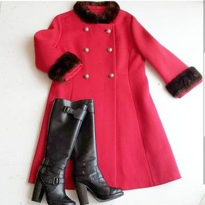 Vintage read the coat with genuine mink